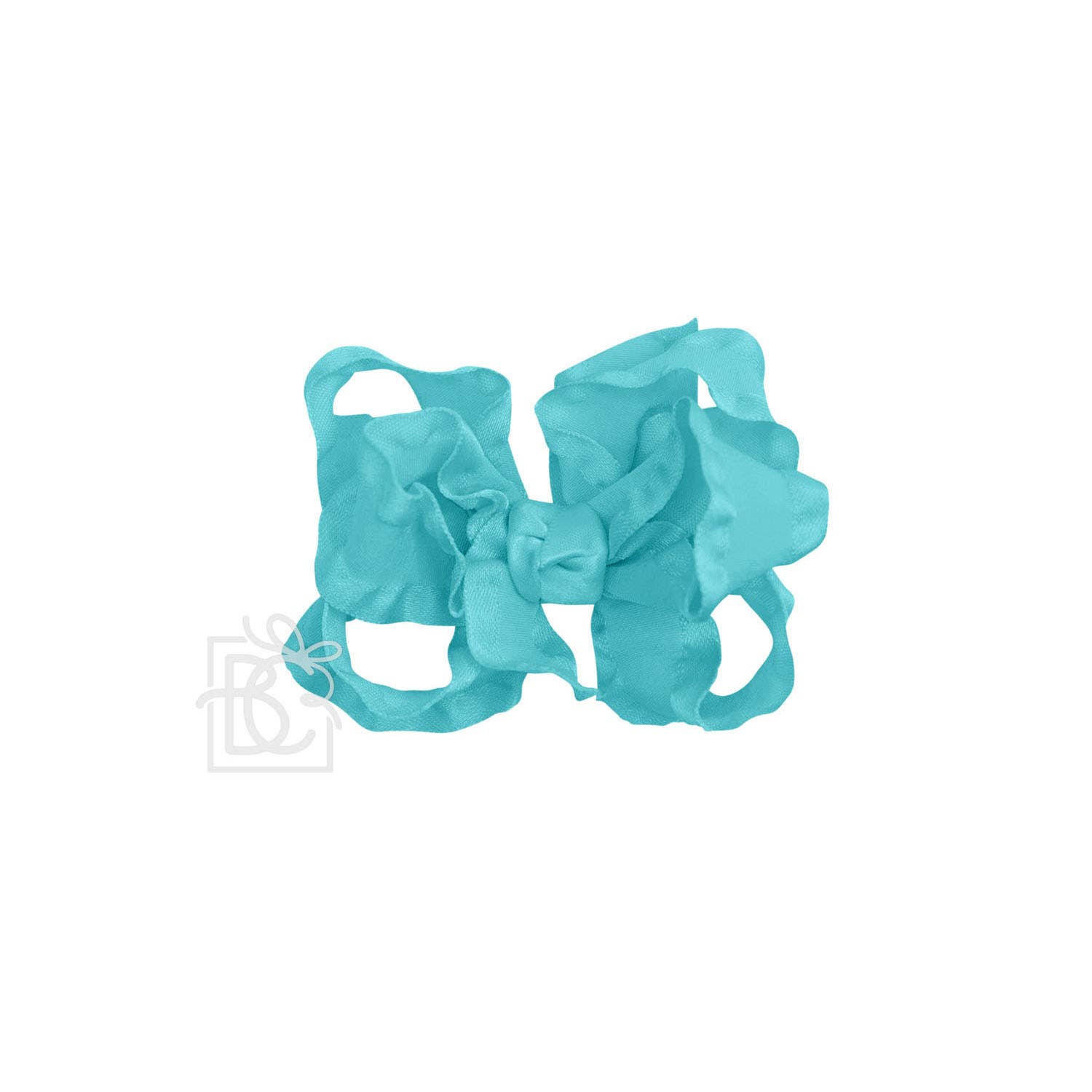 Beyond Creations, LLC - Wholesale Hair Bow - Kids - DOUBLE RUFFLE BOW ON CLIP96
