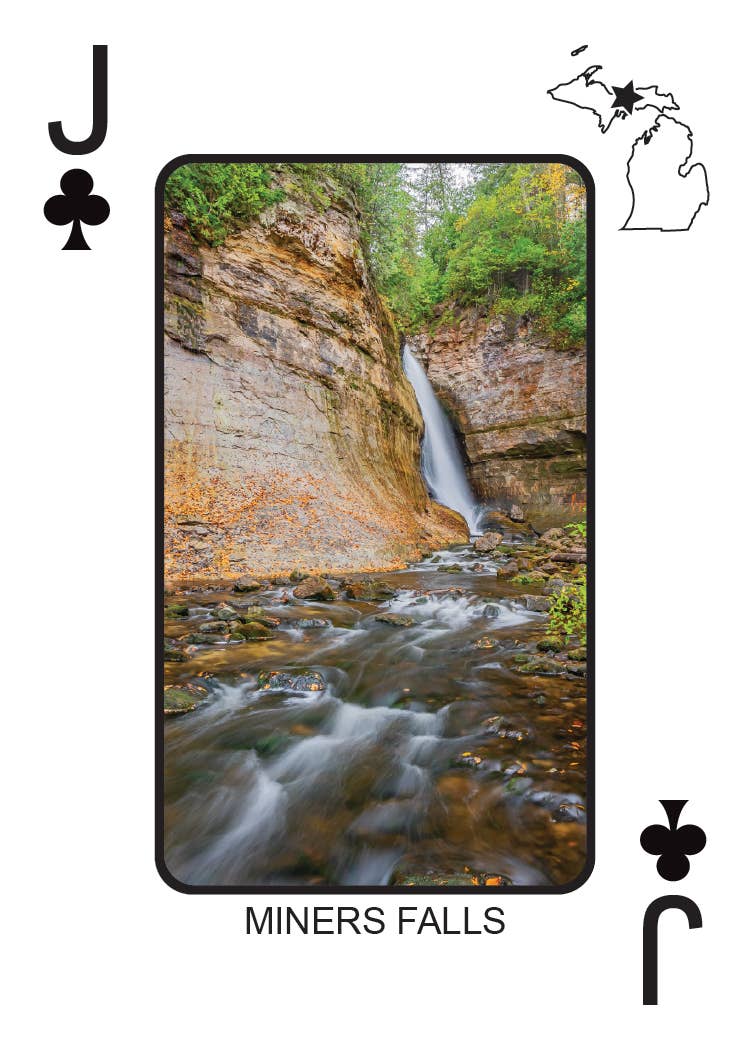 Phil Stagg Photography - Wholesale Playing Cards - WATERFALLS OF MICHIGAN - Playing Cards - Euchre Friendly25