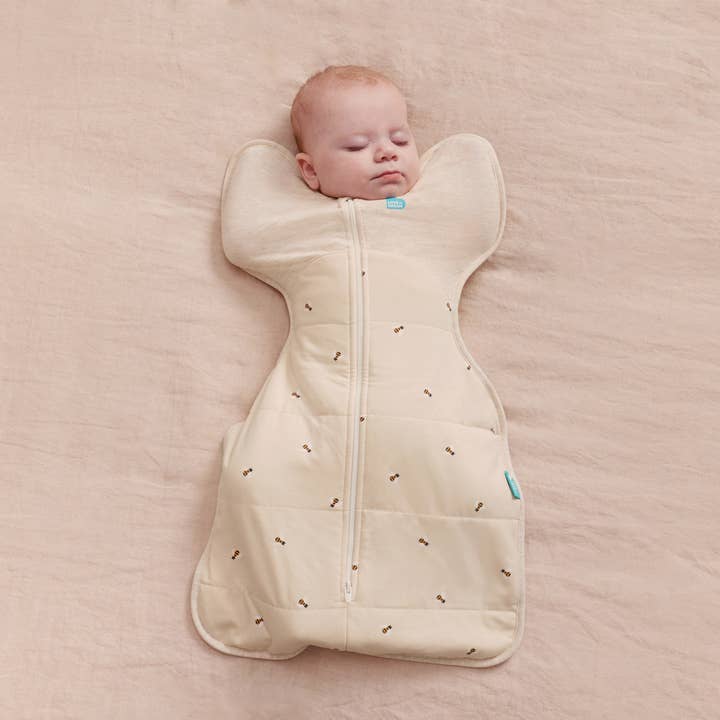 SWADDLE UP™ Warm Sleep Sack- Cotton 2.5 TOG - Oat Bees for wholesale by Love to Dream