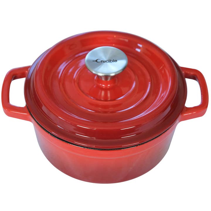 Geëmailleerde gietijzeren braadpan (diameter 7,87"/20 cm) voor wholesale door Crucible Cookware
