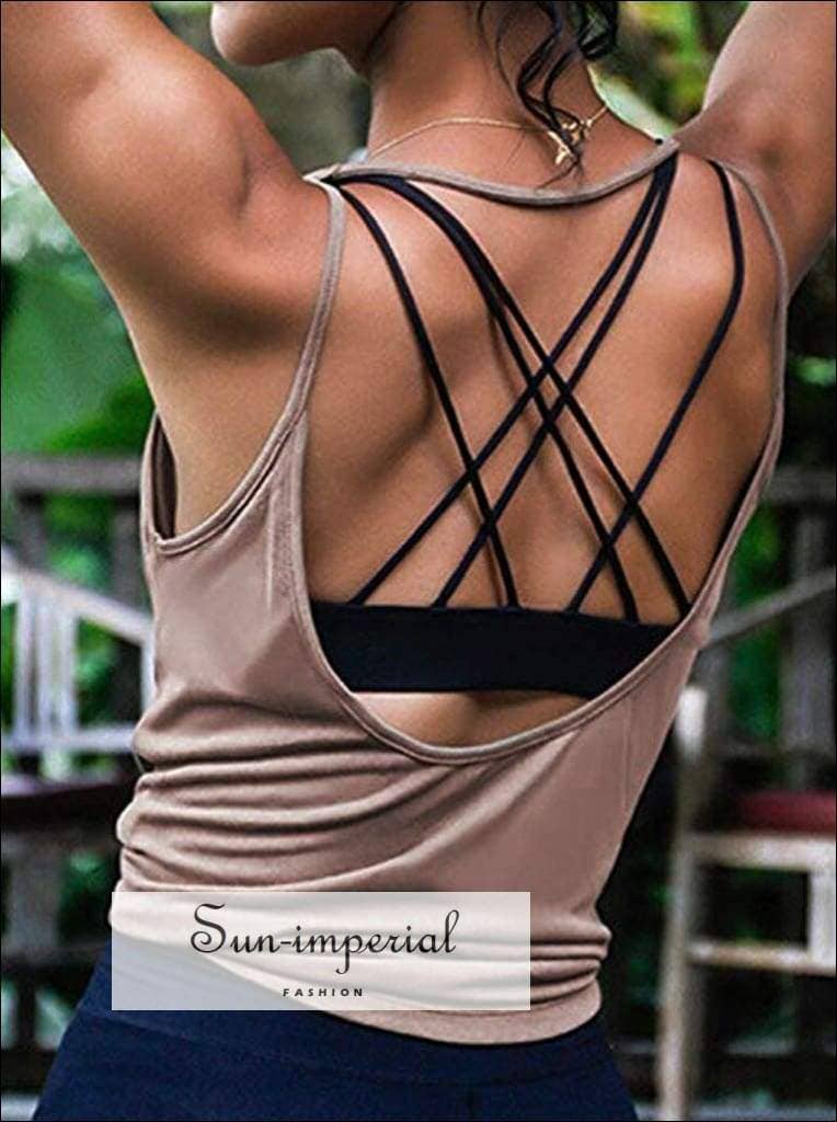 Sun Imperial – Großhandel Sportoberteil – Damen – Atmungsaktives Yoga-Top für Damen – Fitness- und Sport-Top ohne Rücken4
