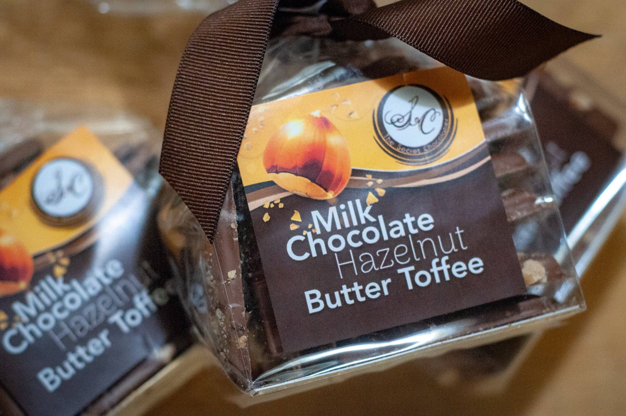 The Secret Chocolatier - Wholesale Toffee - Milk Chocolate Hazelnut Butter Toffee1