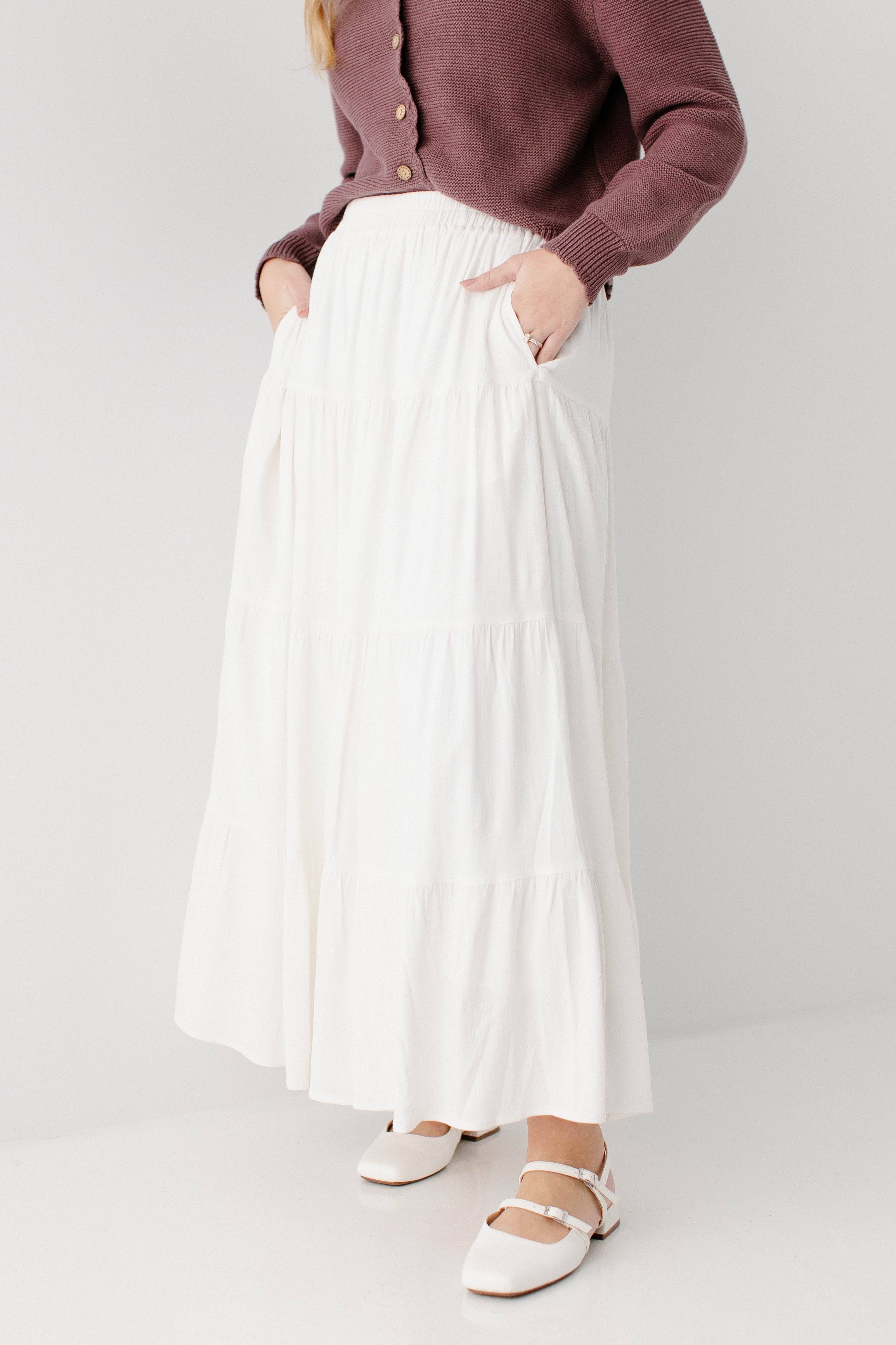 The Main Street Exchange - Wholesale Skirt - Women's - 'Addison' Tiered Maxi Skirt10