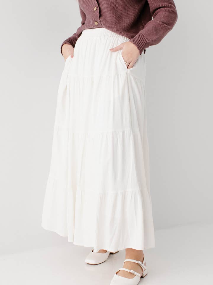 The Main Street Exchange - Wholesale Skirt - Women's - 'Addison' Tiered Maxi Skirt10