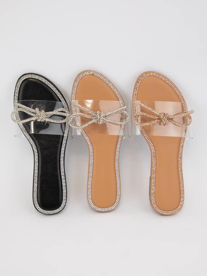 CCOCCI - Vente Sandales – femme - RUBAN EN STRASS ROO-09 SUR GLISSIÈRES SUPÉRIEURES TRANSPARENTES7