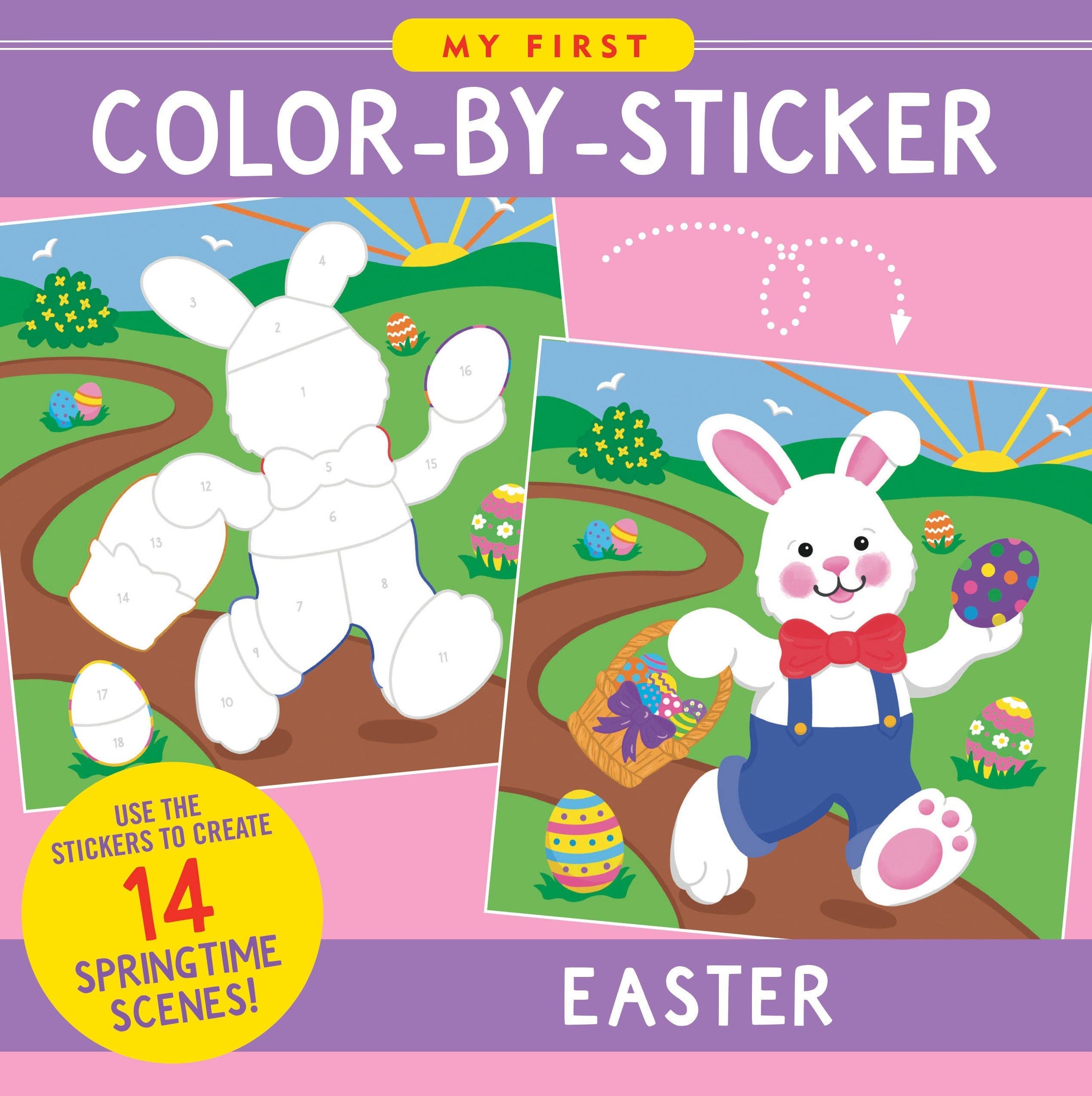 Peter Pauper Press, inc. – wholesale Sticker – Child & baby – My First Color-by-Sticker Book - Easter0