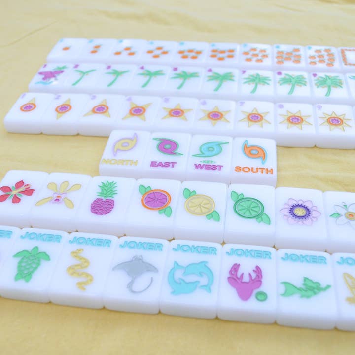Middle & Main Mahjong - Wholesale Board Game - "Sunshine Tiles" FL Inspired Mahjong Set