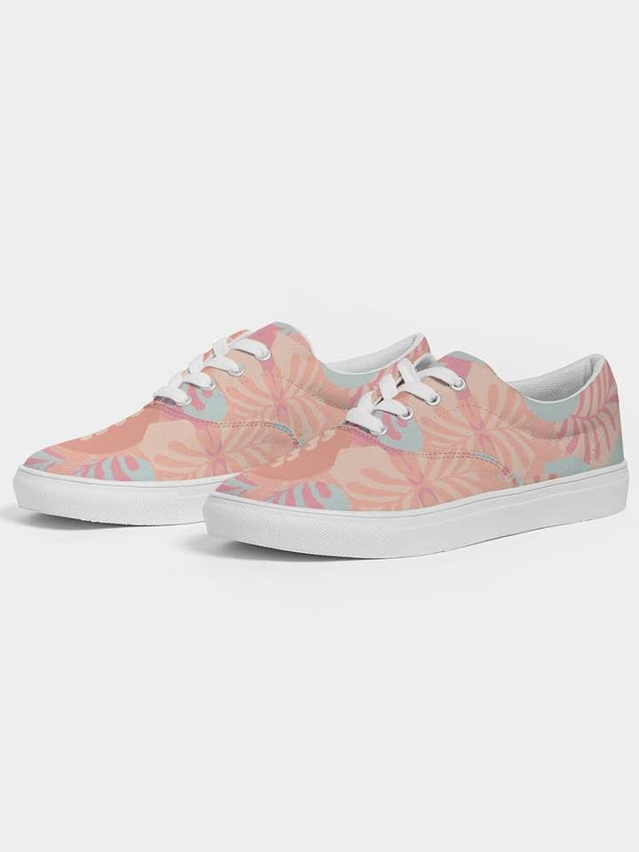 Singapore Sling Lace Up Canvas Schuh für Damen für den Großhandel von Blank Laces