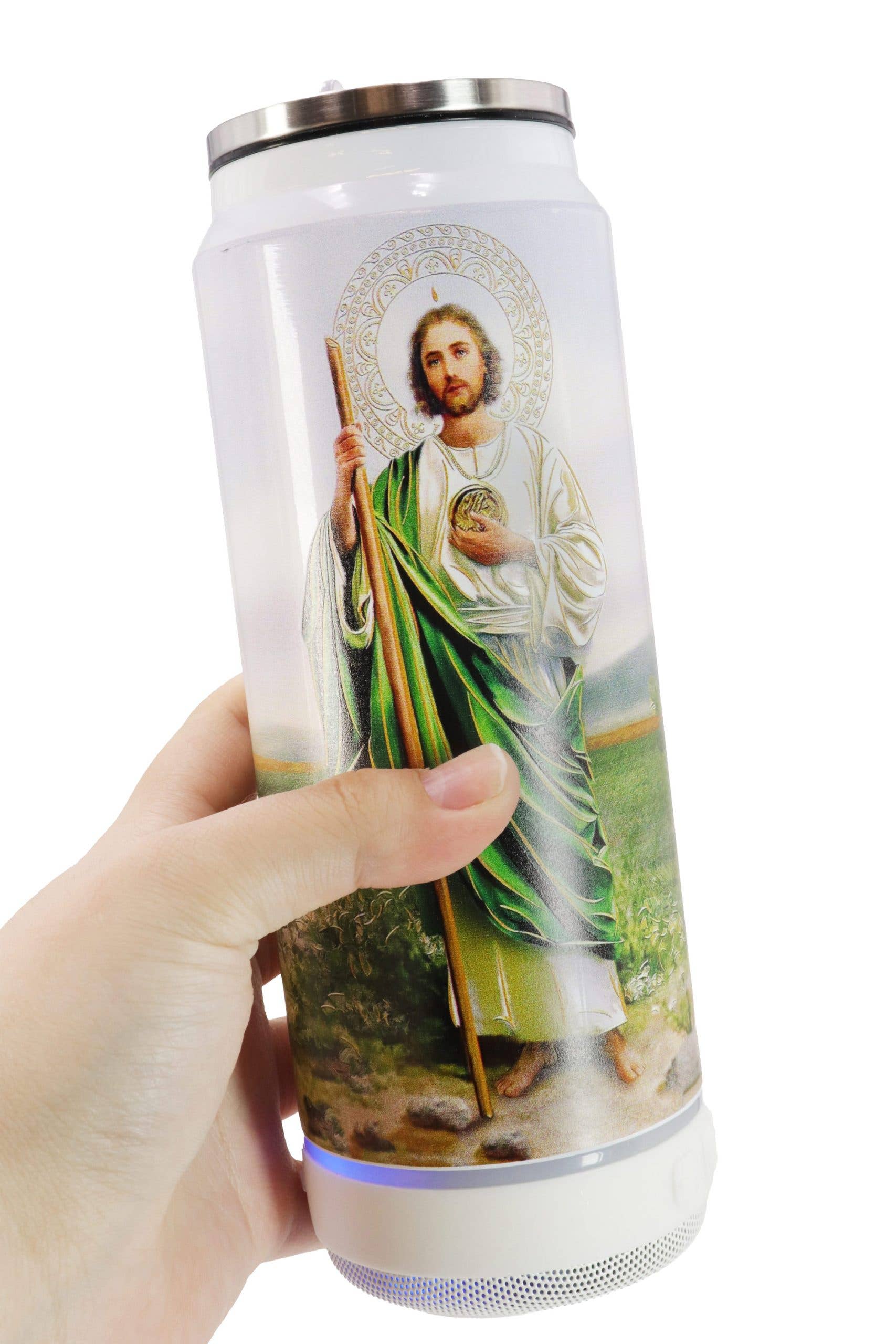 GREEN WHITE St. Jude Tumbler With Bluetooth Speaker for wholesale on Faire1