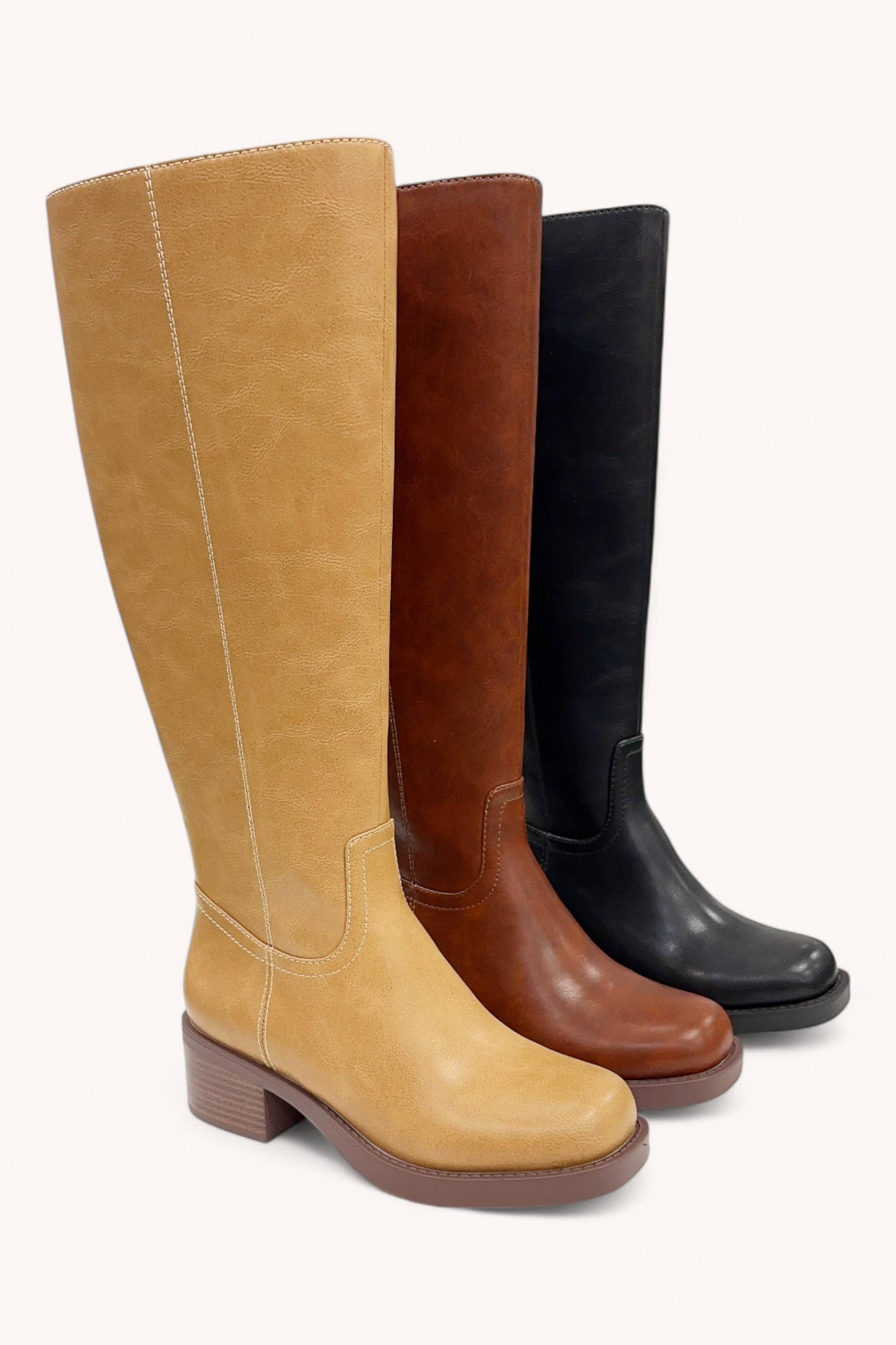 CCOCCI - Wholesale Boots - Women's - CHARLOTTE-1 MINIMAL DESIGN TALL RIDING BOOTS3