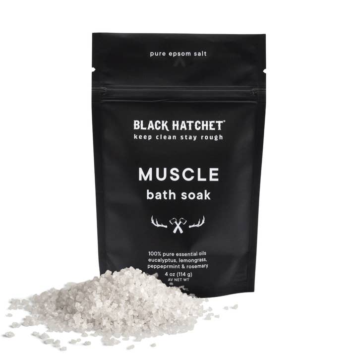 Black Hatchet Men's line - Muscle Bath Salt ⚫ Gift for Men for wholesale by Latika Beauty