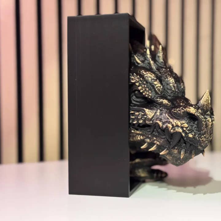 Modern Wood Cases - Wholesale Book Holder - Fantasy Dragon Book Nook & Bookend | Dragon-Inspired Décor1