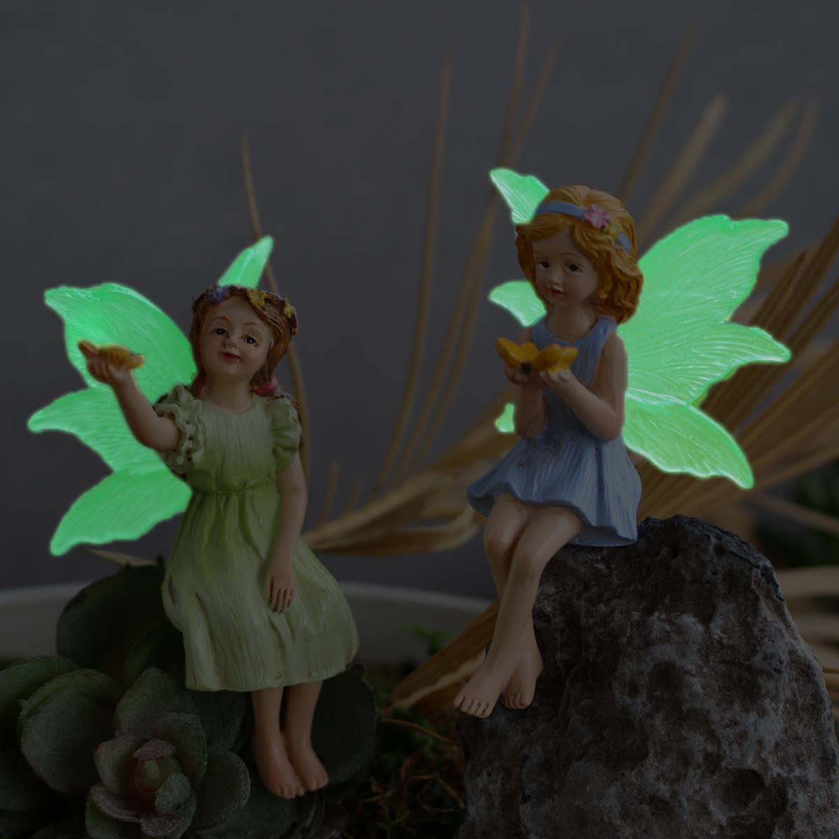 Vagabond Vintage – wholesale Decorative figurine – Miniature Fairy Garden Figurines Set1