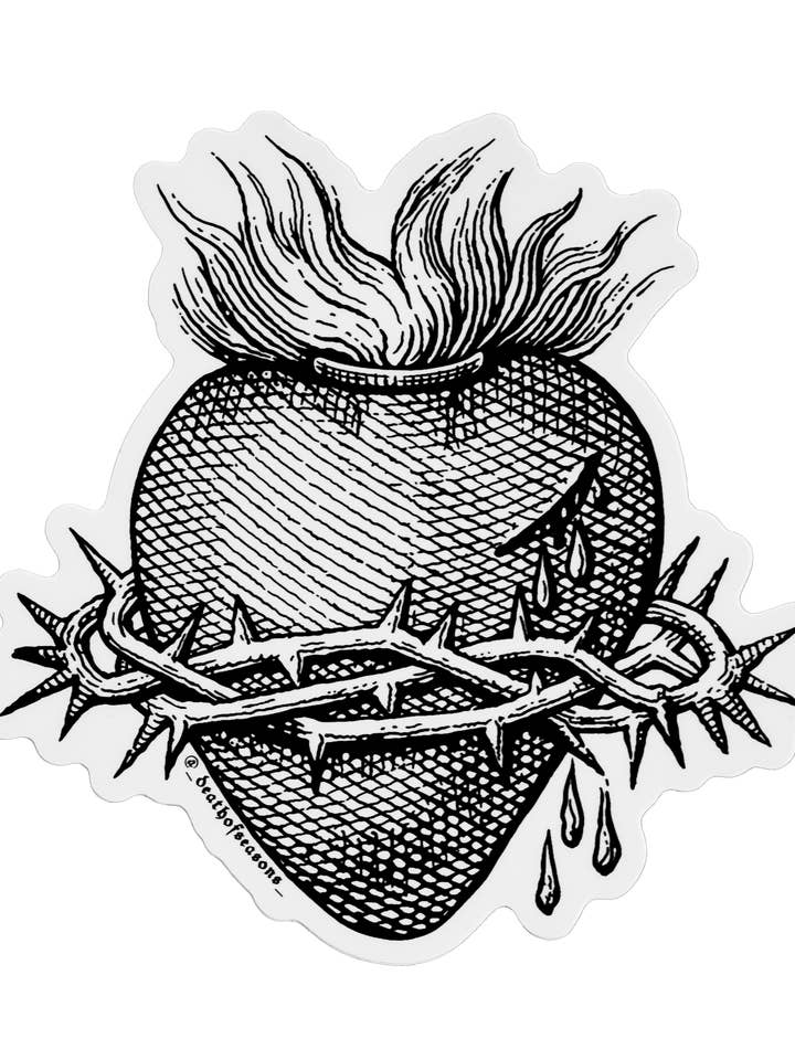 Autocolante Espinhos do Sagrado Coração por atacado de Death of Seasons