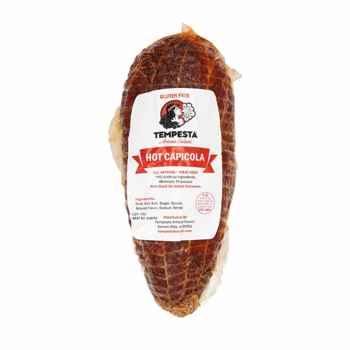 Tempesta Artisan Salumi - Wholesale Pork - Hot Capicola (Cooked, Spicy Pork Collar)*(SAMPLING N/A)