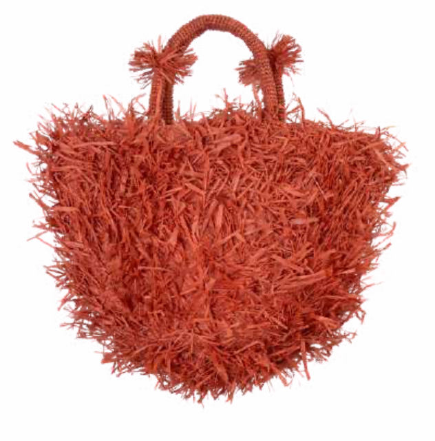 SANS-ARCIDET PARIS – Großhandel Strandtaschen – Runde Strandtasche SS25 mit handgefertigten Fransen6
