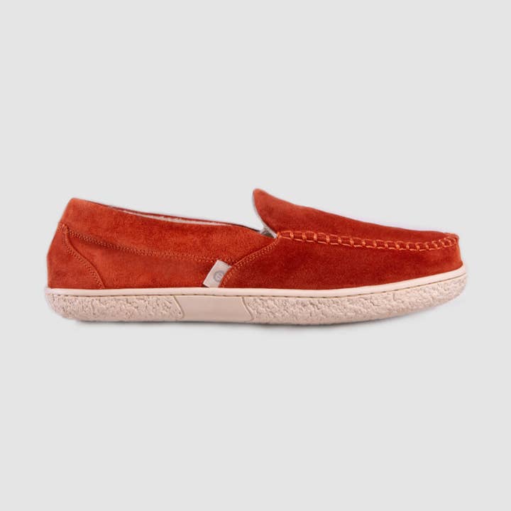 Ziegelgraues Veloursleder für den Großhandel von Olkin