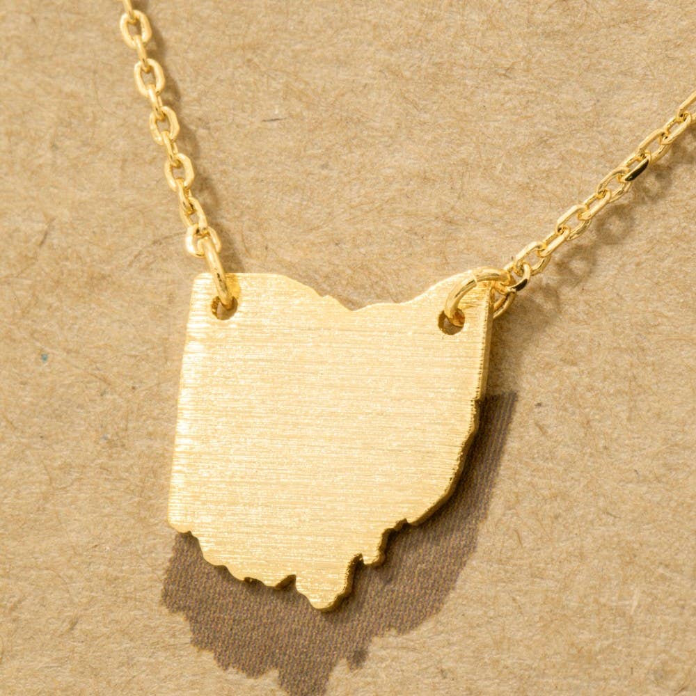 Fame Accessories - Wholesale Pendant/Charm Necklace - Ohio State Pendant Necklace2