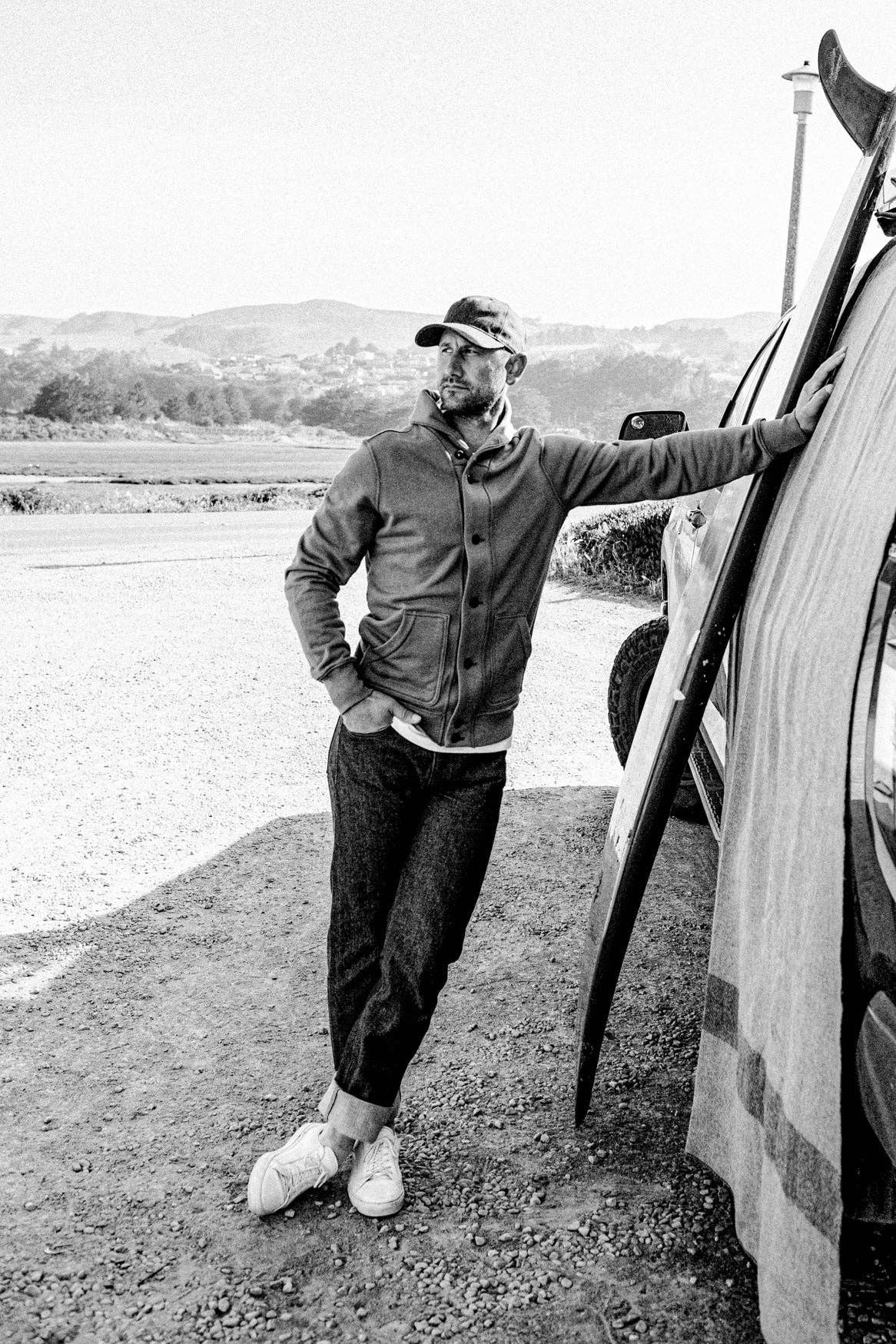 Men's Bodega Shawl Cardigan | 14oz 100% Cotton French Terry - Navy for wholesale on Faire8