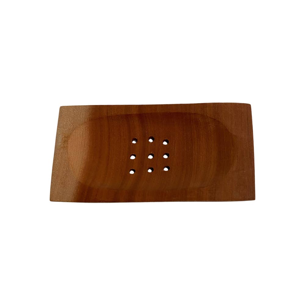 VIE - Wholesale Bath soap dish - Sapodilla Wood Soap Dish, 12x7cm