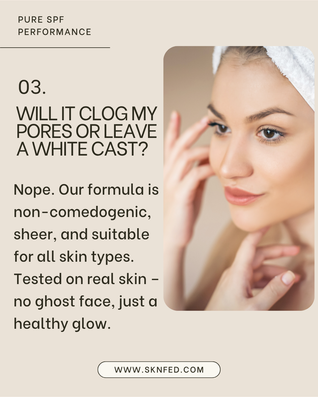 Sknfed – wholesale Sunscreen – ORGANIC SPF30 FACE CREAM - SOOTHING & HYDRATING5