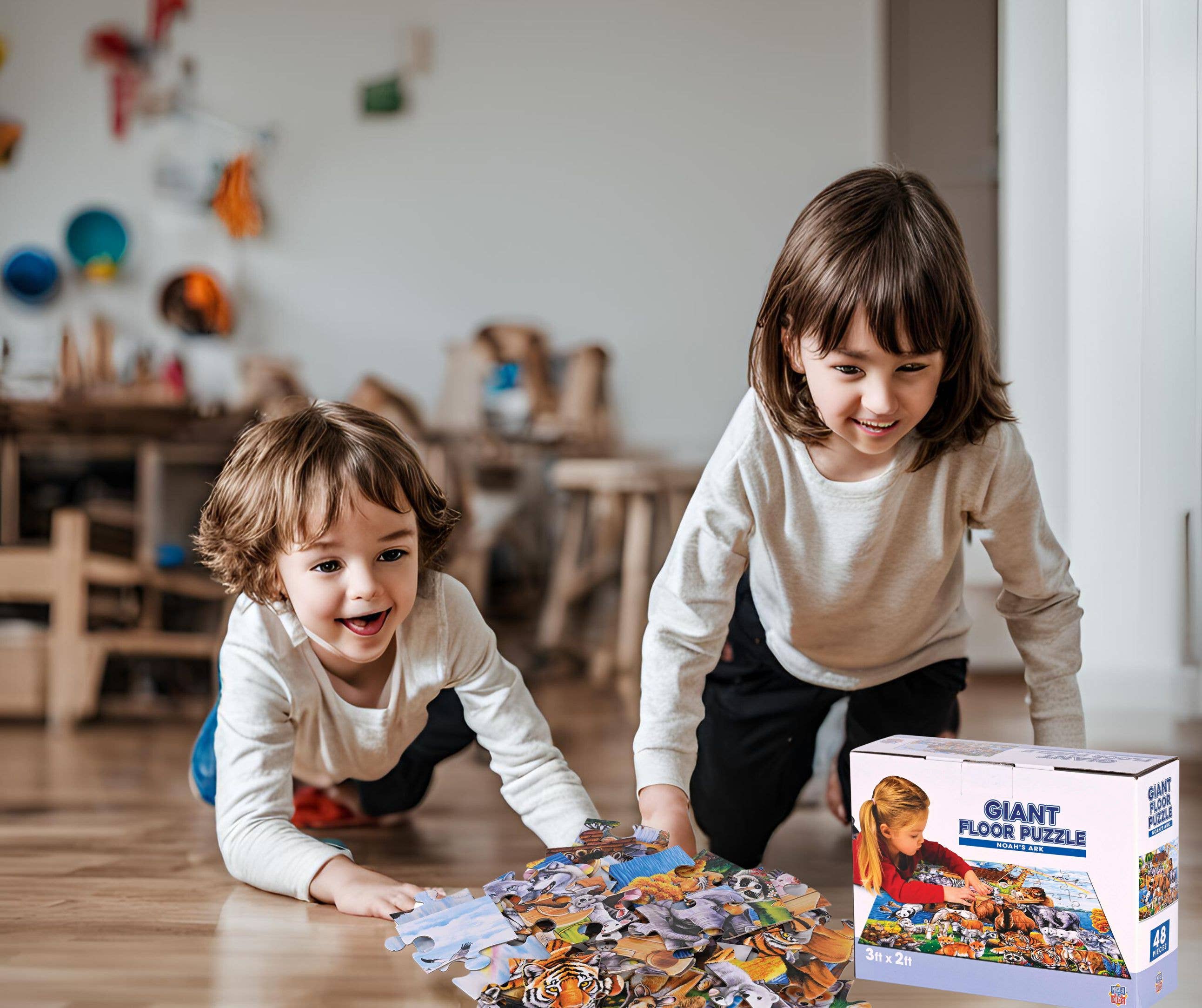 Dicksons - Vente Puzzle – enfant - Puzzle géant au sol 48 pièces - L’arche de Noé3