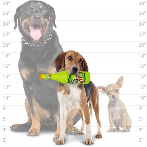 Tuffy Dog Toys - VIP Products – Großhandel Haustier-Quietschspielzeug – Hund – Silly Squeaker Bierflasche Mountain Drool, Quietschendes Hundespielzeug