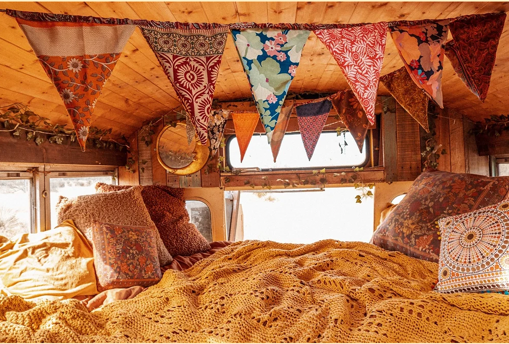 Gardenbelle Shop - Wholesale Flag - Recycled Hippie Boho Pennant Flags, Bohemian Decor0