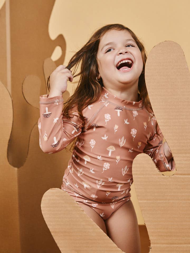 Shoo Shrooms Rashguard Set for wholesale by OMBAK mini