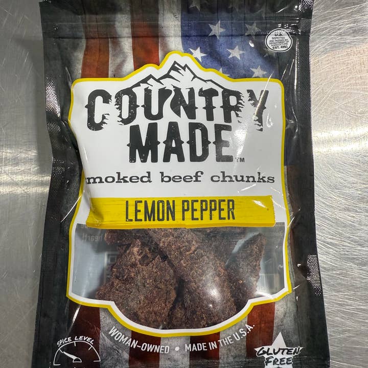 Lemon Pepper Jerky for wholesale by Country Made