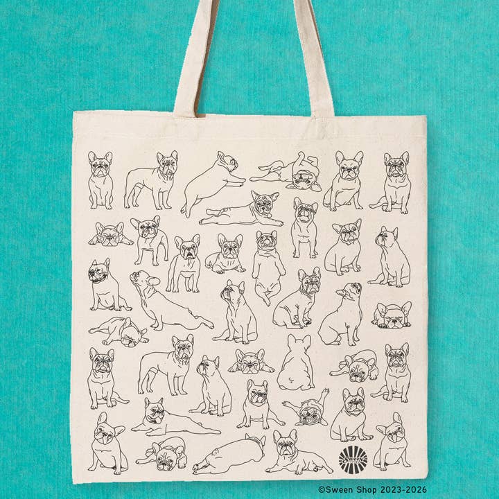 Bolsa de lona Bulldog Francés Frenchie Regalo para amantes de perros. para venta al por mayor de Sween Shop