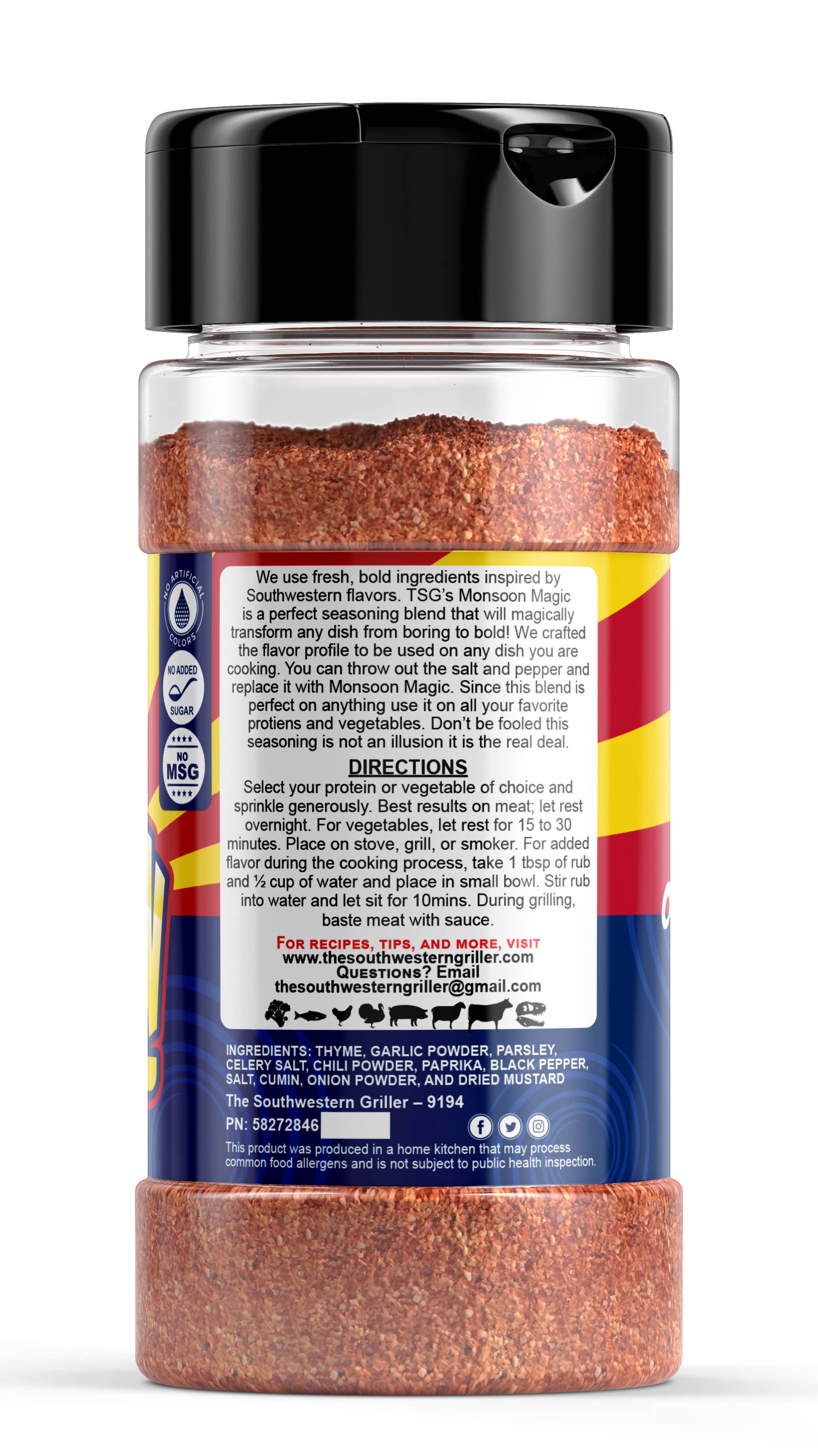 The Southwestern Griller, LLC - Wholesale Dried Spice Mix - Monsoon Magic1
