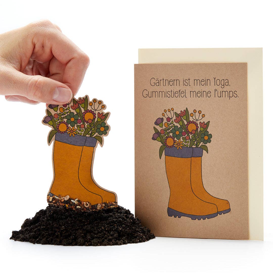 TDJ Stadtgärtner GmbH – wholesale Vardagliga hälsningskort – Fröpluggkort – gardening is my yoga1