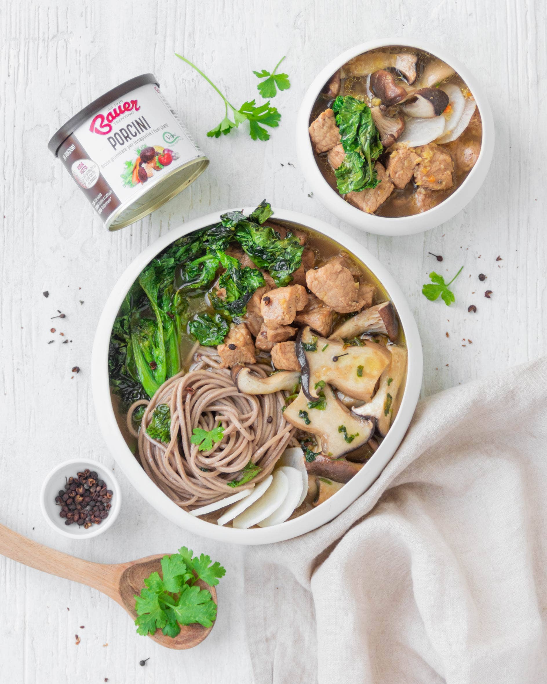 BAUER SPA – caldo de culinária por atacado – GRANULAR COM COGUMELOS PORCINI instantâneos1