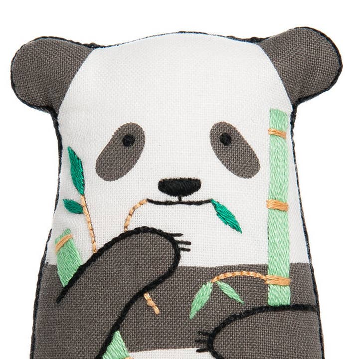 Kiriki Press - Wholesale Embroidery/Cross Stitch Supplies - Panda - Embroidery Kit
