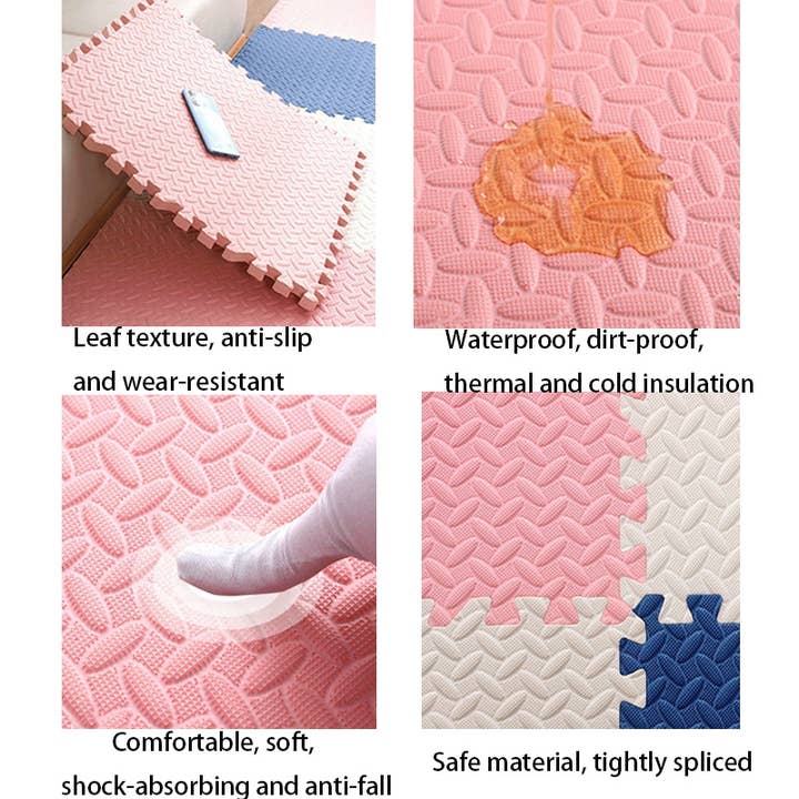 PatPat - Wholesale Mat – Kids & baby - Foam Leaf Floor Mats Non Slip Waterproof Multiple Colors4