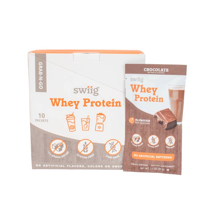 swiig - Wholesale Chocolate Bar - swiig Single Serve Whey Chocolate 10pk3
