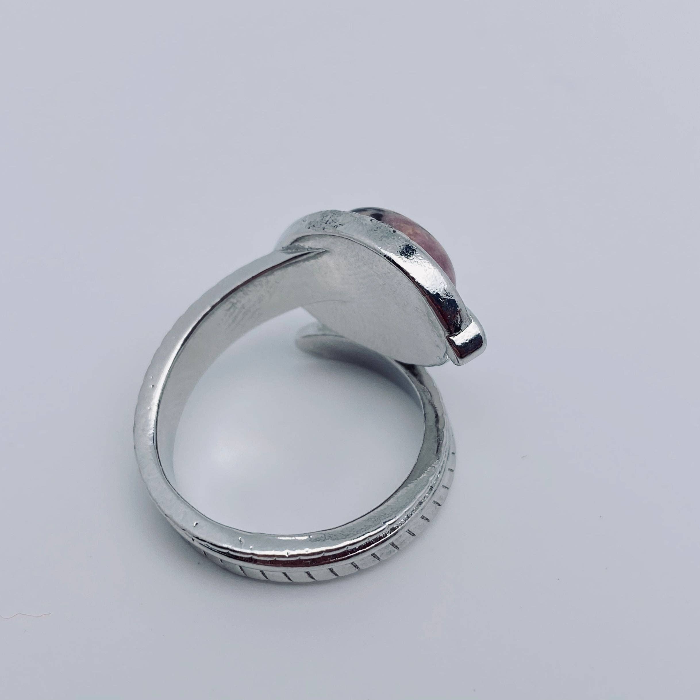 Mio Queena - Vente Bague de cocktail/de cérémonie - Bague réglable en pierre naturelle multi-style - CS7