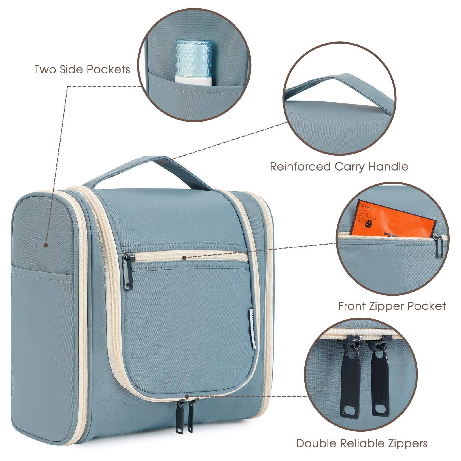 wandf - Wholesale Toiletry bag – women's - NW5126 Travel Toiletry Cosmetic Bag With Handle Women Gift77