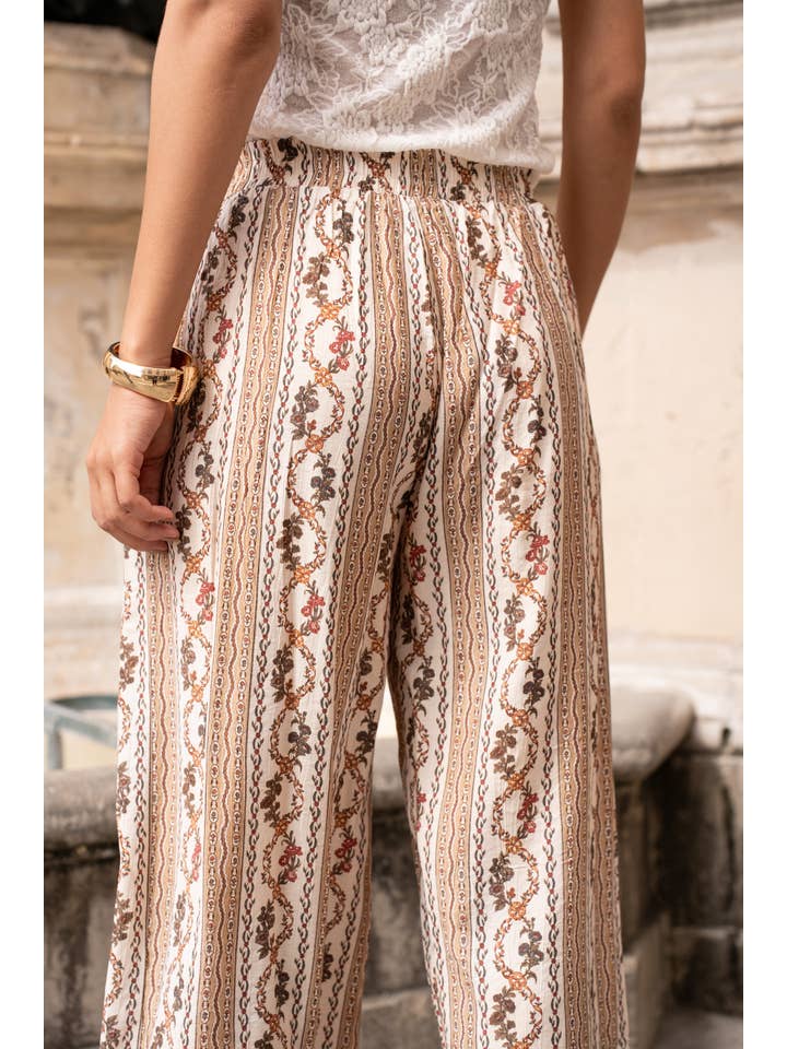 CHOKLATE PARIS - Wholesale Pants - Women's - Ethnic print pants - CK08183-94