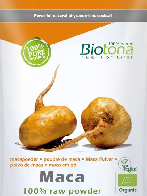 Maca 100% Rohpulver — 200 g für den Großhandel von Biotona