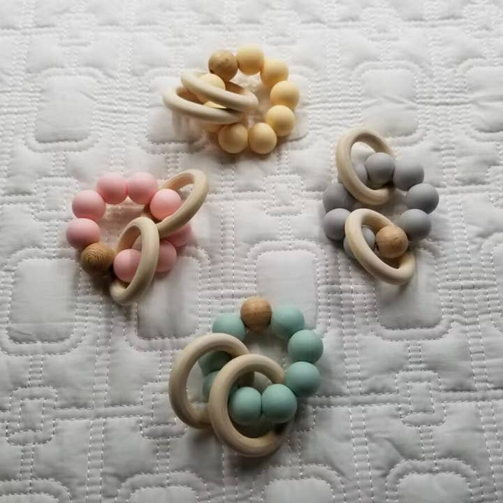 D & C TOYS - Wholesale Teether (Not Clip-On) - Baby - Silicone Beaded Rattle Teether Toy4