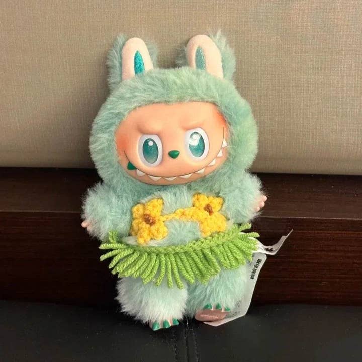 Ensemble d'accessoires de bikini d'été vibrant avec design floral coloré pour poupées Labubu V1 V2 V3 Labubu pour la vente par THE INTSUP USA