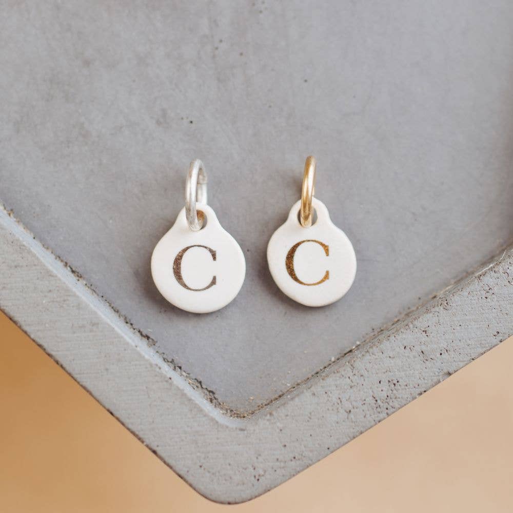 Bel Kai - Wholesale Individual Charm/Pendant - Ceramic Initial Charm3