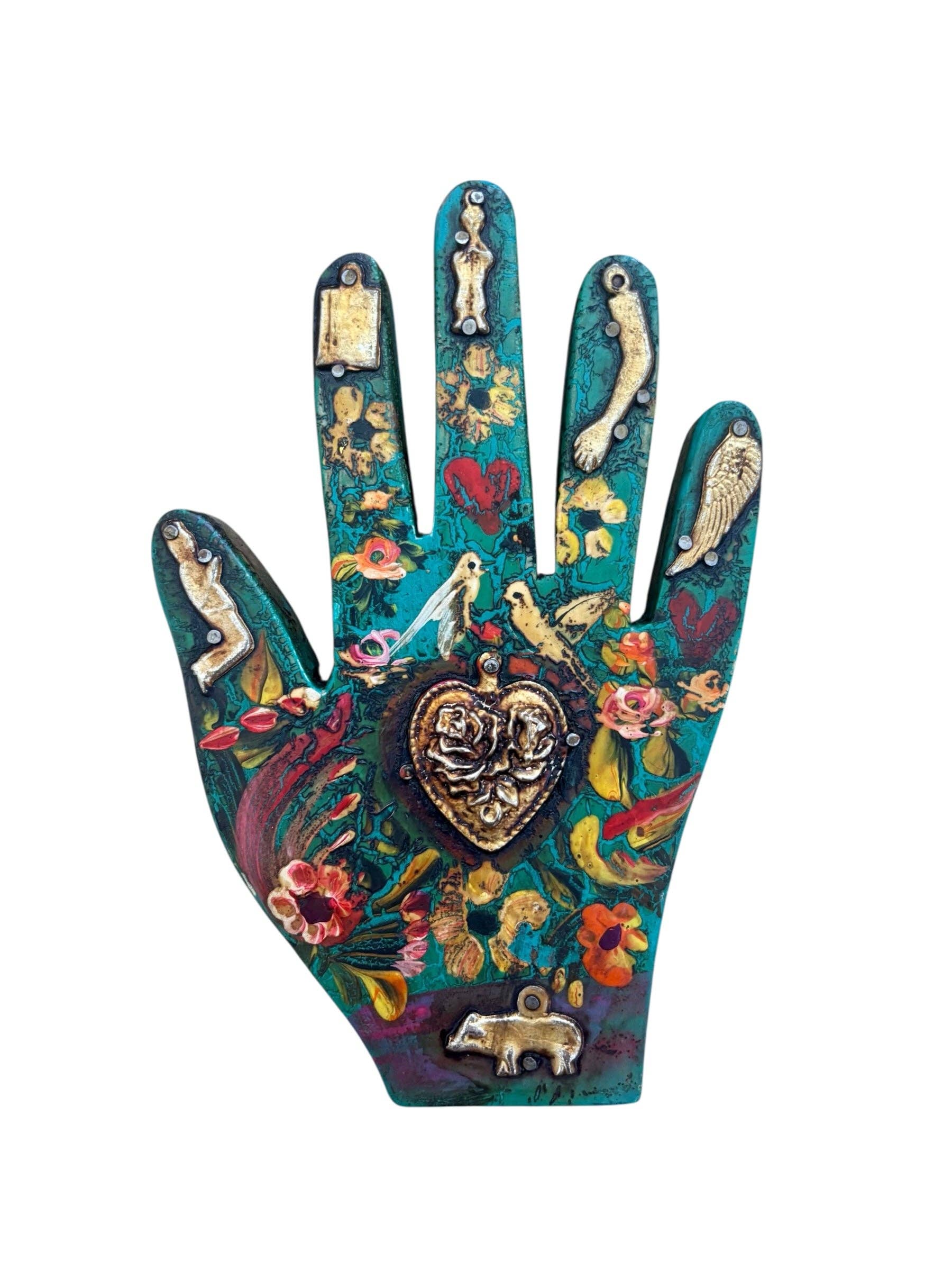 PINK PAMPAS – Engroshandel 3D-vægkunst – Træhånd med Milagros0