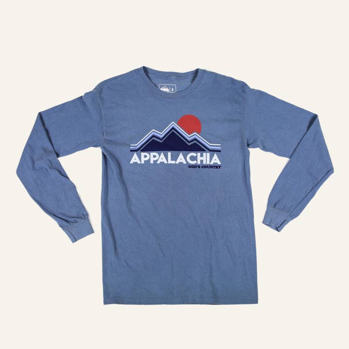 Appalachia Long Sleeve (Washed Blue) for wholesale by New Frontier