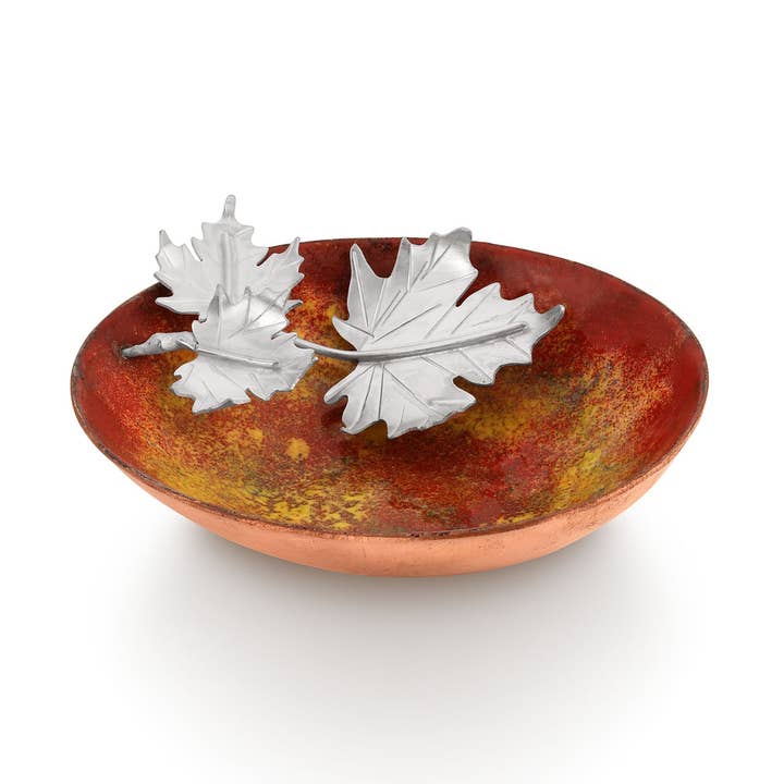 Maple Leaves Little Luxuries Bowl for wholesale by Silver Garden Designs