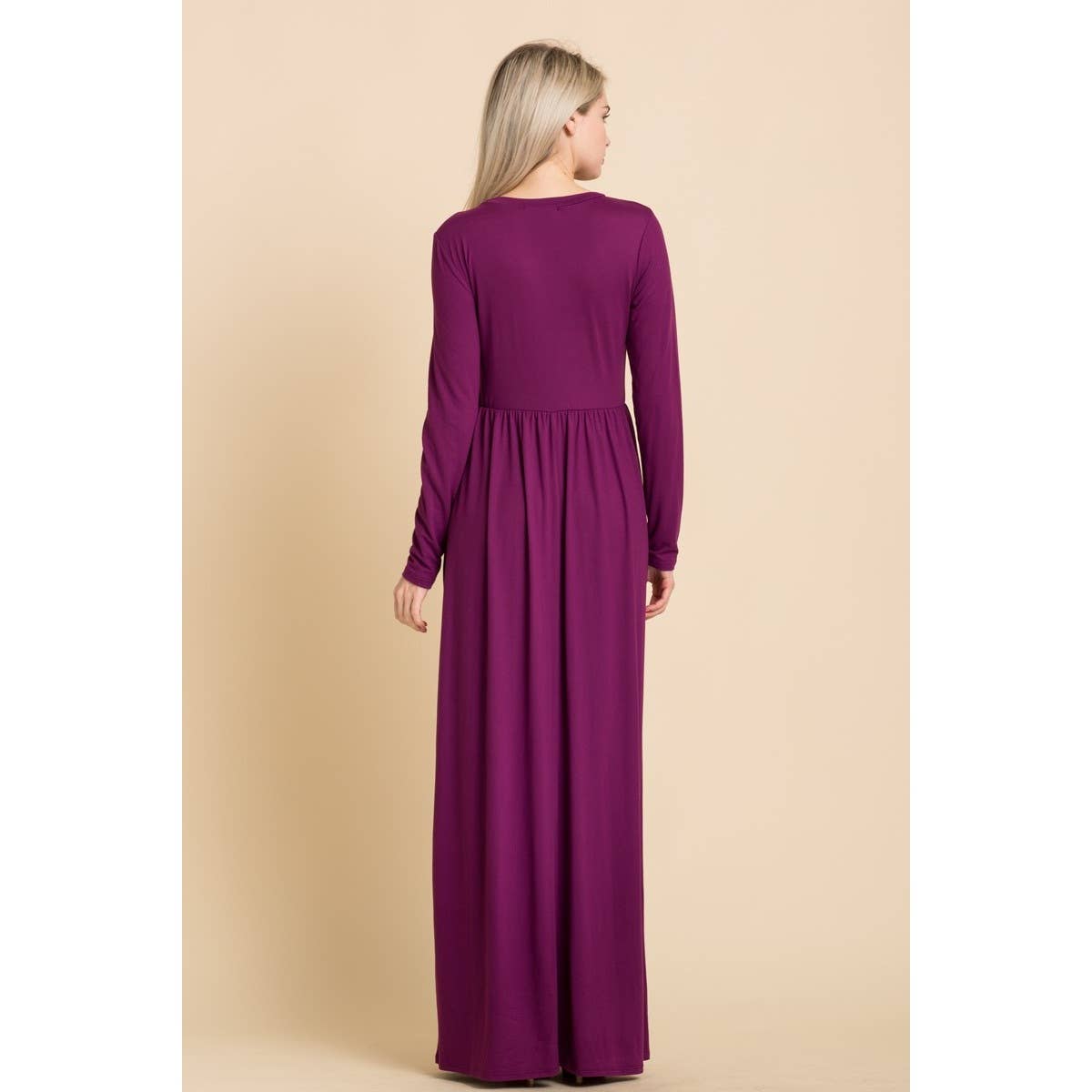 Reborn J - Wholesale Dress - Women's - Basic long sleeve maxi in plus size7