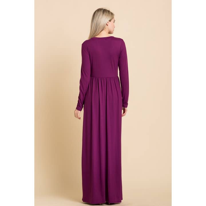 Reborn J - Wholesale Dress - Women's - Basic long sleeve maxi in plus size7
