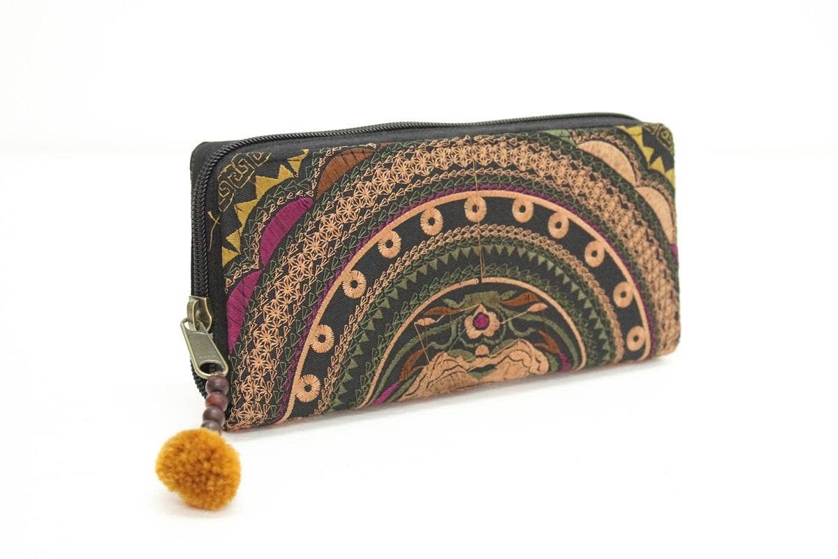 Lumily - Vente Portefeuille – femme - Portefeuille brodé en forme de papillon | Édition limitée - Thaïlande15